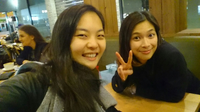 Me and Lilian, taking a selfie at my birthday dinner