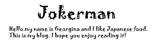 Jokerman font Jokerman font