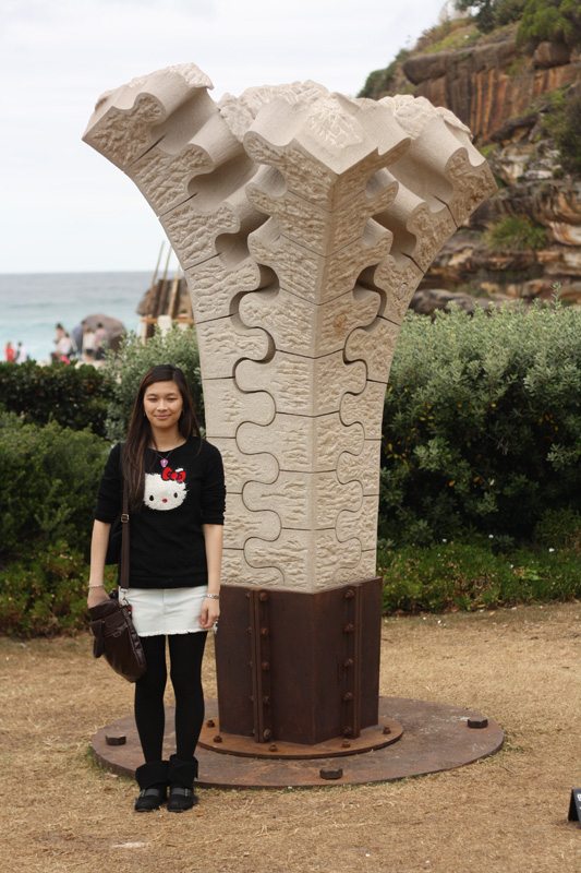 spinal column - Sculpture by the Sea spinal column - Sculpture by the Sea